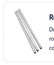 Flexible rods with threaded connections